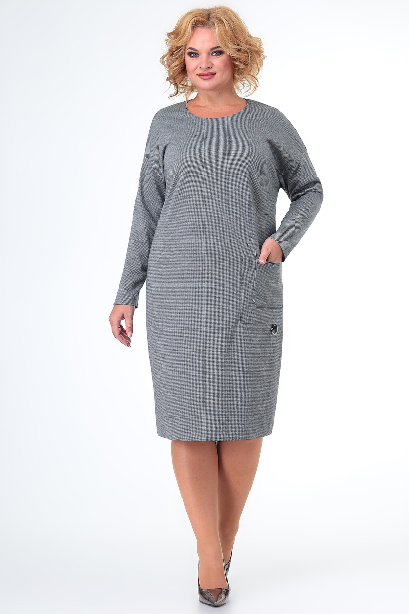 Платье 3759 серый Альгранда