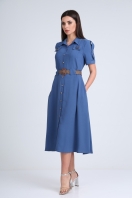 Платье 2298 голубой Мода-Версаль
