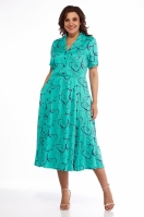 Платье 2338 / бирюза Леди стиль классик
