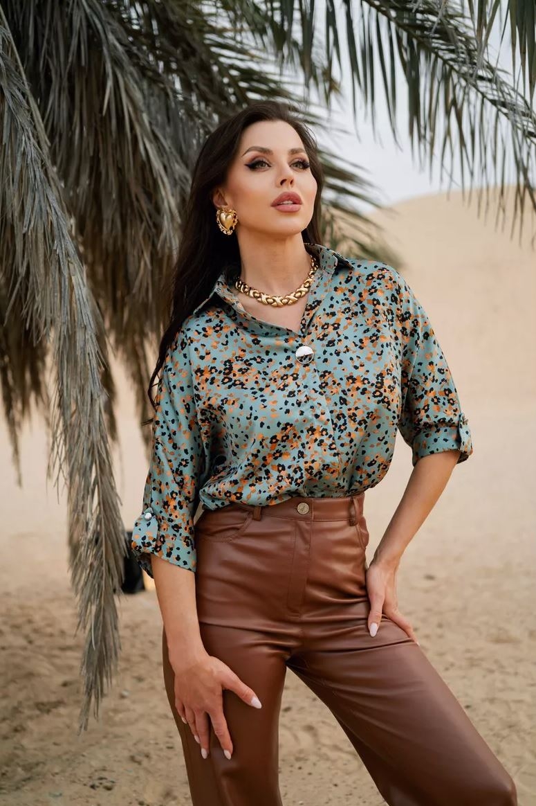 Туника 11896/зеленый HELLOMODA