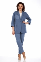 Костюм 2336/голубой Леди стиль классик