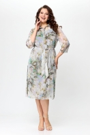 Платье 1861/цветы Леди стиль классик