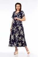 Платье 1976 клякса Леди стиль классик