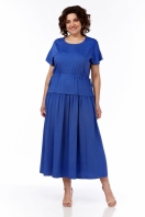 Платье 1976 синий Леди стиль классик