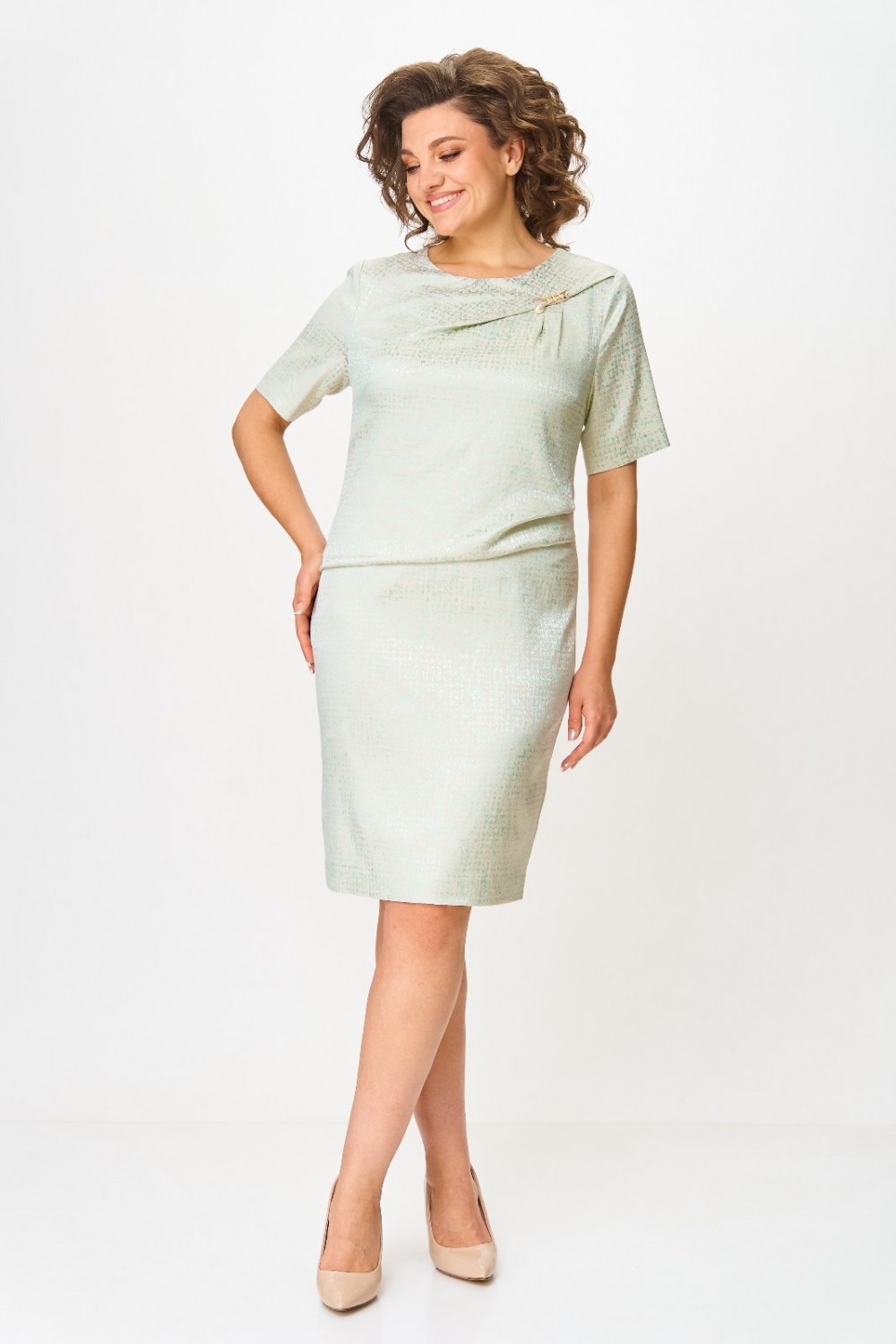 Платье 2390 мята Мода-Версаль